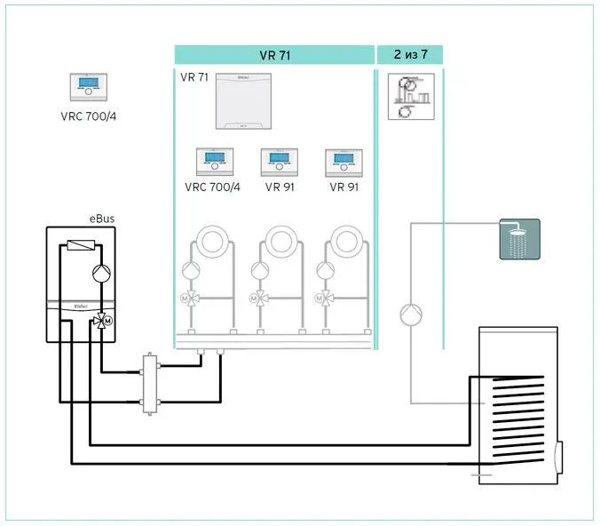 Схема подключения автоматики Vaillant