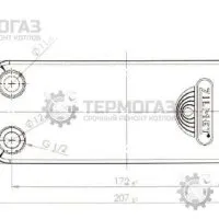 Вторичный теплообменник Vaillant (арт. 065088)