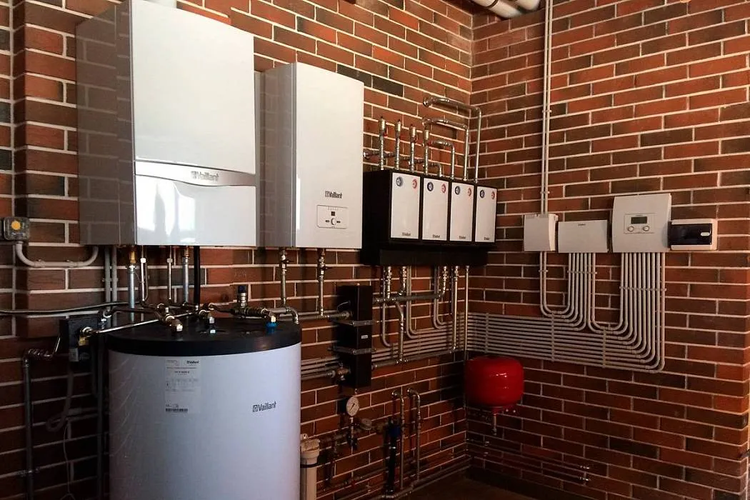 настенные котлы в каскаде