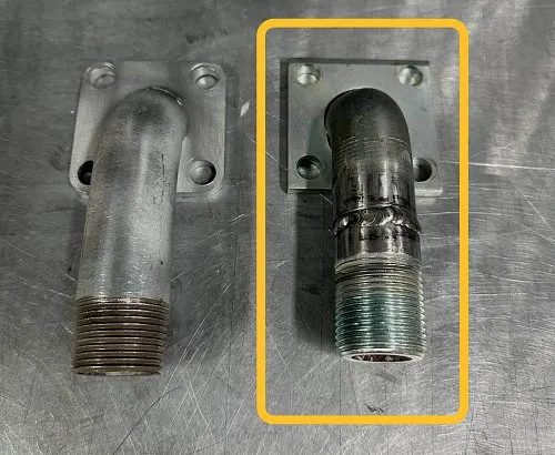 Трубка котла (обратка) - v13 (0020033908) custom