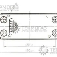 Вторичный теплообменник Vaillant (арт. 065131)